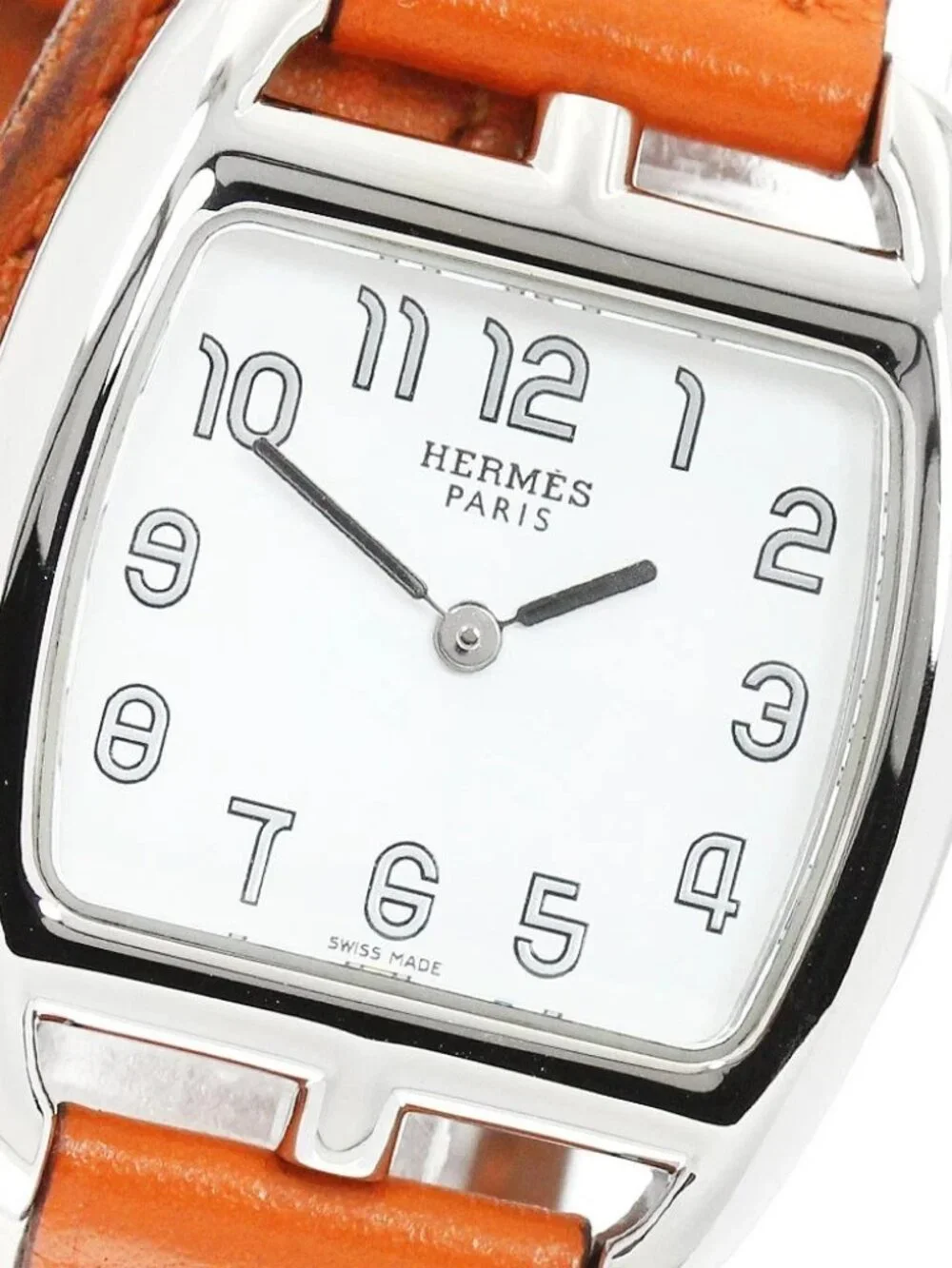 HERMES Cape Cod Tonneau CT1.210 Double Tour Quartz Ladies Watch_967123